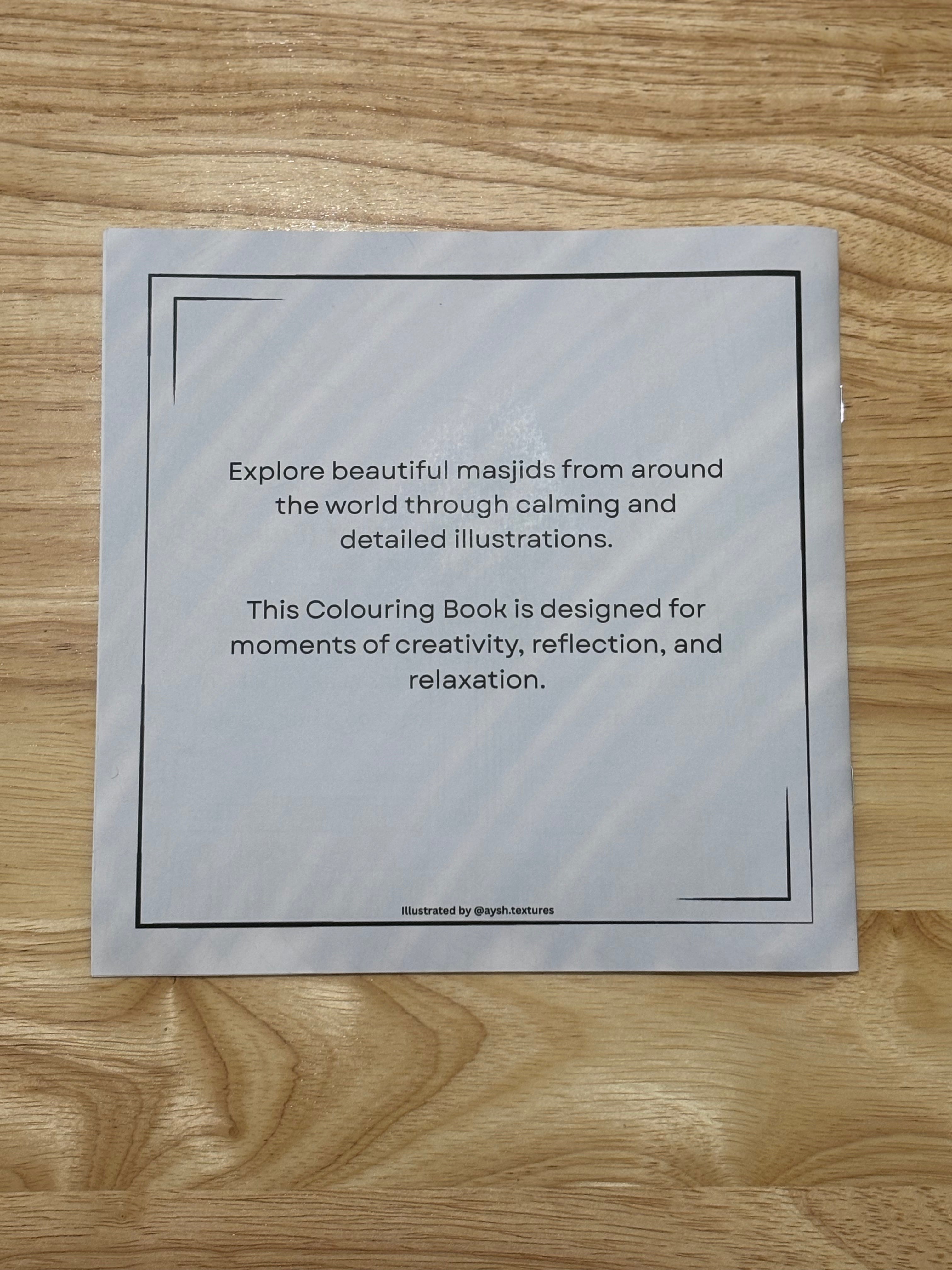 Masjids Around the World – Colouring Book (Preorder)