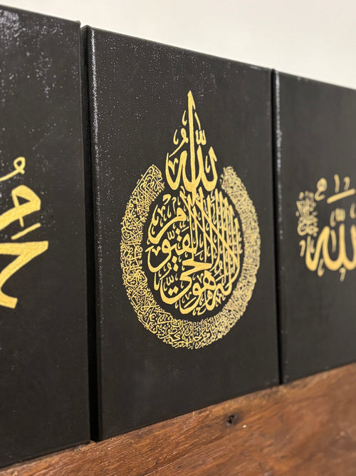 Sacred Unity - Set of 3 Hand-Painted Canvases (Made to Order)